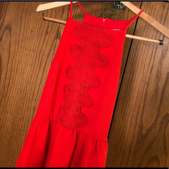 Burnt orange sundress with lace detail - Picture 3 of 5